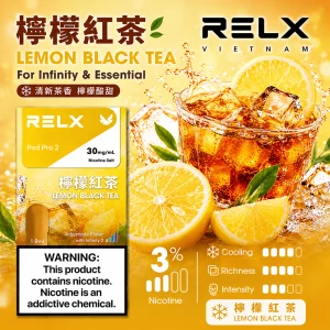 RELX 悅刻六代煙彈 Infinity Pod Pro 2｜1.9ml*3Pod透明油倉｜口味-檸檬紅茶